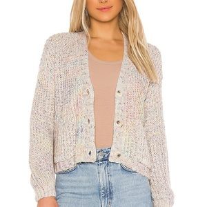 BB Dakota Rainbow Knit Cardigan NWOT Size s